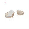 Modern Aluminum Portable Waterproof Outdoor Leisure Dining Chair Set for Hotel Apartment Use