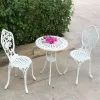 Modern Balcony Cast Aluminum Outdoor Dining Table and Chair with Powder Coating for Leisure