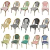 Modern Bistro Rattan Table Chair Set-Durable Waterproof Lightweight Outdoor Furniture for Cafe Hotel Villa Living Room