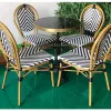 Modern Bistro Rattan Table Chair Set-Durable Waterproof Lightweight Outdoor Furniture for Cafe Hotel Villa Living Room