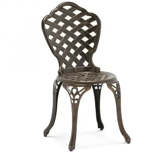Modern Cast Aluminum European Design Waterproof Eco-Friendly Durable Dining Set Outdoor Garden Furniture Dining Chair Table Park