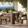 Modern Design Aluminum Alloy Dining Set Durable Waterproof UV-Resistant Outdoor Garden Furniture for Courtyard Hotel Use