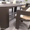Modern Design Aluminum Alloy Dining Set Durable Waterproof UV-Resistant Outdoor Garden Furniture for Courtyard Hotel Use