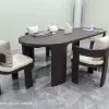 Modern Design Aluminum Alloy Dining Set Durable Waterproof UV-Resistant Outdoor Garden Furniture for Courtyard Hotel Use