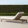 Modern Design Grade a Teak Wood Outdoor Sun Lounger for Luxury Villa Poolside and Five Star Hotel Rooftop Deck Area