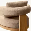 Modern Design Solid Teak Wood Outdoor Sun Lounger with High Density Foam Cushion for Luxury Villa and Boutique Hotel Deck