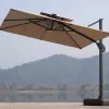 Modern Designer Roman Foldable Waterproof Lightweight Umbrella with Double Canopy for Hotels Hospitals