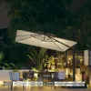 Modern Designer Roman Foldable Waterproof Lightweight Umbrella with Double Canopy for Hotels Hospitals