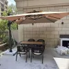 Modern Designer Roman Foldable Waterproof Lightweight Umbrella with Double Canopy for Hotels Hospitals