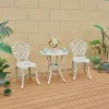 Modern Durable Aluminum Frame Outdoor Patio Furniture Storage for Restaurants Hotels Courtyards Apartments-Table Chairs