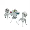 Modern Durable Aluminum Frame Outdoor Patio Furniture Storage for Restaurants Hotels Courtyards Apartments-Table Chairs