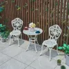 Modern Durable Aluminum Frame Outdoor Patio Furniture Storage for Restaurants Hotels Courtyards Apartments-Table Chairs