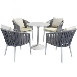 Modern Durable Leisure Coffee Table Chair Set Aluminum Alloy for Outdoor Terrace Garden Balcony Villa Park Living Room