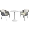 Modern Durable Leisure Coffee Table Chair Set Aluminum Alloy for Outdoor Terrace Garden Balcony Villa Park Living Room