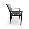 Modern Durable Lightweight Bistro Weather Resistant Aluminum Metal Exterior Dining Chair Waterproof Patio Garden