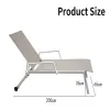 Modern Durable Mesh Eco-Friendly UV Resistant Chaise Lounge Chair for Villa Courtyard Warehouse