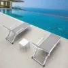 Modern Durable Mesh Eco-Friendly UV Resistant Chaise Lounge Chair for Villa Courtyard Warehouse