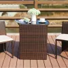 Modern Durable Rattan Wicker Waterproof Eco-Friendly Outdoor Patio Furniture Chair Table Set for Apartment Living Room
