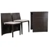 Modern Durable Rattan Wicker Waterproof Eco-Friendly Outdoor Patio Furniture Chair Table Set for Apartment Living Room