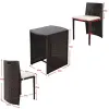 Modern Durable Rattan Wicker Waterproof Eco-Friendly Outdoor Patio Furniture Chair Table Set for Apartment Living Room