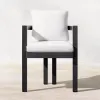 Modern Durable Waterproof Aluminum Outdoor Lounge Dining Set with Patio Table Chairs for Courtyard and Hotel Use