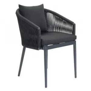 Modern Durable Waterproof Lightweight Outdoor Rope Set Aluminum Patio Chairs for Villa Hotel Gardens Living Room Dining