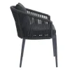 Modern Durable Waterproof Lightweight Outdoor Rope Set Aluminum Patio Chairs for Villa Hotel Gardens Living Room Dining