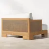 Modern Durable Waterproof Teak Outdoor Sofa Set with Quick-Dry Cushions for Hotel Living Room Courtyard Use