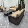 Modern Eco-Friendly Waterproof Durable Outdoor Aluminum Garden Sofa Set for Living Room Hotel Villa Use