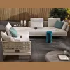 Modern Eco-Friendly Waterproof Durable Rope Outdoor Sofa Set for Park Villa Use