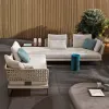 Modern Eco-Friendly Waterproof Durable Rope Outdoor Sofa Set for Park Villa Use
