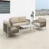 Modern Garden Rope Structure Modular Outdoor Sofa Set for Villa Apartment Courtyard Living Room Waterproof Eco-Friendly