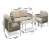 Modern Garden Rope Structure Modular Outdoor Sofa Set for Villa Apartment Courtyard Living Room Waterproof Eco-Friendly