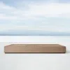 Modern L-Shaped Teak Outdoor Sofa Set with Coffee Table Eco-Friendly Waterproof Durable for Courtyard Villa
