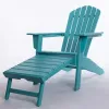 Modern Lightweight Comfortable Adirondack Chair Rattan Design Plastic for Outdoor Living Room Bedroom Hotel Park Courtyard