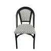 Modern Lightweight Outdoor Aluminum Alloy Rattan Dining Chair Family Coffee Shop Leisure Stackable Living Room Bedroom Courtyard