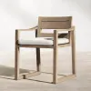Modern Lightweight Waterproof Teak Dining Table Chair Set for Outdoor Use Living Room School Courtyard Garden Villa Patio Hotel