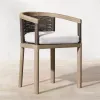 Modern Lightweight Waterproof Teak Outdoor Dining Table and Chair Set for Hotel and Villa Use UV-Resistant and Durable