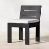 Modern Luxury Aluminum Patio Dining Furniture Set Minimalist Garden Table Set for Star Hotel and Private Villa Terrace