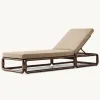 Modern Luxury Aluminum Poolside Daybed Double Size Outdoor Sunbed UV Resistant Eco-Friendly for High-end Resort Romantic Villa