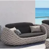 Modern Luxury Outdoor Patio Furniture Set with Wicker Sofa-Waterproof Eco-Friendly for Hotel Villa Living Room Use