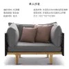Modern Luxury Teak Eco-Friendly Waterproof Outdoor Sofa Set with PE Wicker Rattan for Courtyard Villa Hotel Use