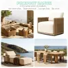 Modern Luxury Teak Wood Outdoor Lounge Sunbed Reclining Beach Chair for Upscale Resort Hotel and Private Estate Poolside