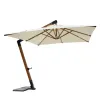 Modern Luxury Versatile Aluminum Foldable Outdoor Umbrella Push Button Tilt Crank Design Garden Sun Awning Outdoor Furniture