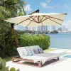 Modern Luxury Versatile Aluminum Foldable Outdoor Umbrella Push Button Tilt Crank Design Garden Sun Awning Outdoor Furniture