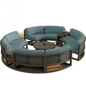 Modern Marine-Grade Aluminum Eco-Friendly Outdoor Furniture Sofa Set Middle East Coastal Resorts Saltwater Resistant Backyard