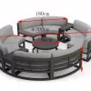 Modern Marine-Grade Aluminum Eco-Friendly Outdoor Furniture Sofa Set Middle East Coastal Resorts Saltwater Resistant Backyard