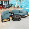 Modern Marine-Grade Aluminum Eco-Friendly Outdoor Furniture Sofa Set Middle East Coastal Resorts Saltwater Resistant Backyard