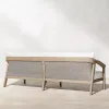 Modern New Design Luxury Teak Wood Eco-Friendly Farmhouse Hotel Dining Garden Set Outdoor Patio Furniture Waterproof Cushions