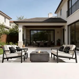Modern Outdoor Aluminum Sectional Sofa Set Weatherproof Eco-Friendly Garden Furniture for Luxury Hotel Villa Living Room Use